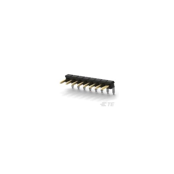 Te Connectivity Board Connector, 8 Contact(S), 1 Row(S), Male, Right Angle, Solder Terminal, Black Insulator 2842124-8 - main